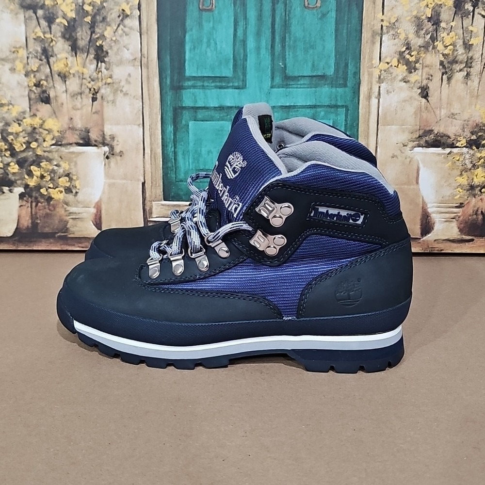 Timberland‎ Women's Blue Suede Performance Hiking Trail Boots Sz 8.5M
